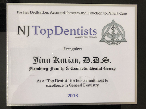 NJ top dentist 2018