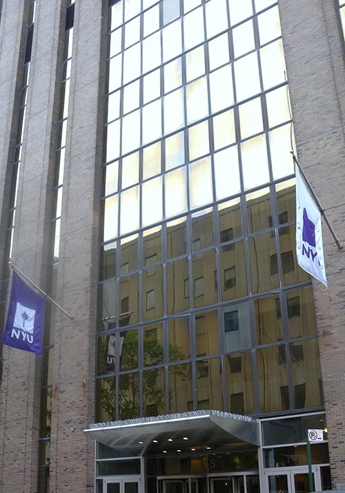 exterior of NYU